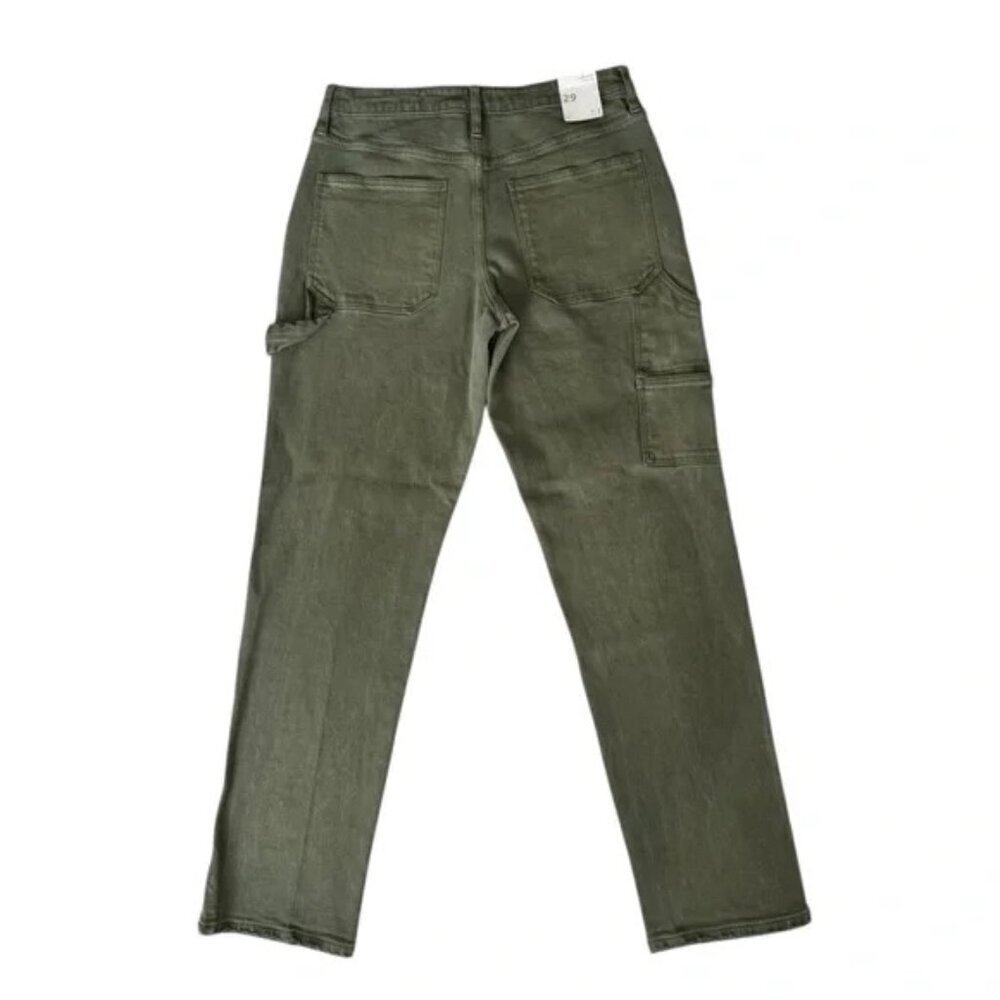 Seven7 7.7 Olive Green Carpenter Mid-Rise Jeans size 29 - Picture 7 of 10